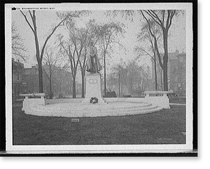 Antique Photo Print - Detroit, Michigan - Macomb Statue