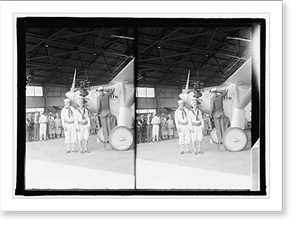 Vintage Photo Print - St. Louis - Spirit of airplane