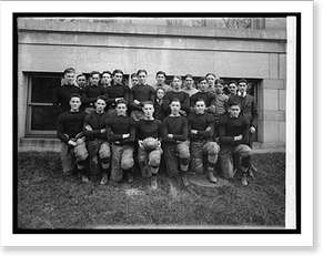 Antique Sporting Print - Tech High football, 1919