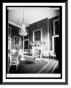 Historic Framed Print, White House, Red Room, [Washington, D.C.],  17-7/8" x 21-7/8"