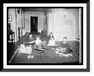 Historic Framed Print, Ecuador legation Christmas, 1919,  17-7/8" x 21-7/8"