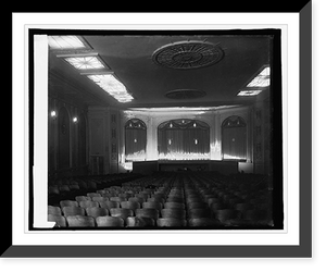 Historic Framed Print, York Theater, interior,  17-7/8" x 21-7/8"