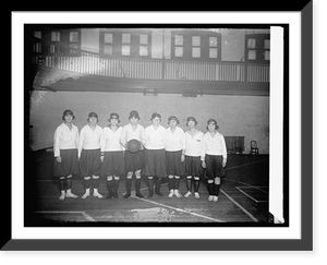 Historic Framed Print, War Risk basketball team,  17-7/8" x 21-7/8"