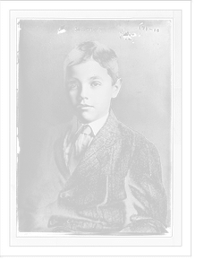 Chas. Taft, portrait bust of young boy Classic, Historic Reproduction
