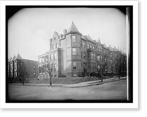 Vintage Americana Print - Washington, DC - 2100 1st St., N.W