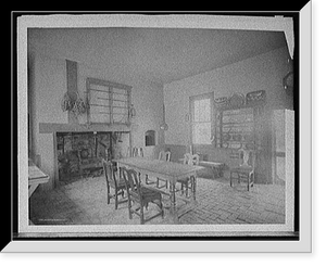 Historic Framed Print, Martha Washington kitchen at Mt. Vernon,  17-7/8" x 21-7/8"