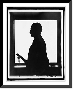 Historic Framed Print, Bainbridge Colby, silhouette - 3,  17-7/8" x 21-7/8"