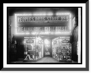 Black & White Photo - Washington DC - Peoples Drug Store, 8th & H