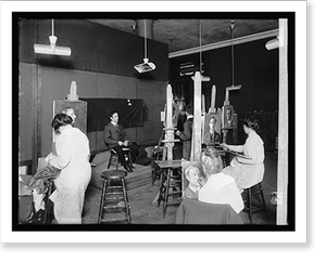 Vintage Photo Print - Washington, DC - Art class, Corcoran Art Gallery
