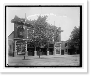 Vintage Americana Print - Crandall's Apollo theater, exterior