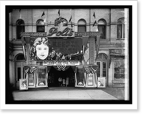 Black & White Photo - Washington, DC - Polis theater front, 1920