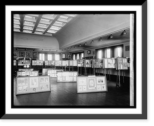 Historic Framed Print, Standard Eng. Co. library exhibit,  17-7/8" x 21-7/8"