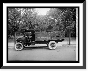 Historic Framed Print, Duplex truck, 1920 - 2,  17-7/8" x 21-7/8"