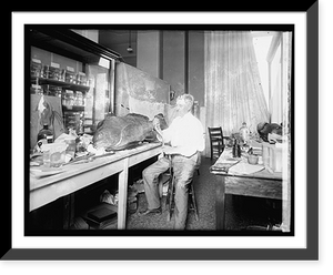 Historic Framed Print, William Palmer, Sculpture Museum,  17-7/8" x 21-7/8"