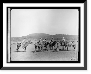 Historic Framed Print, Forest Service: the round up,  17-7/8" x 21-7/8"