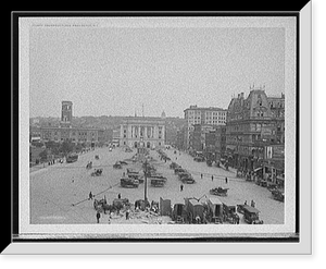Historic Framed Print, Exchange Place, Providence, R.I.,  17-7/8" x 21-7/8"