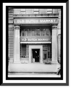 Historic Framed Print, Old Dutch Market, exterior, [Washington, D.C.],  17-7/8" x 21-7/8"