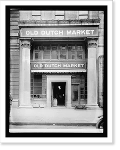 Vintage Photo Print - Washington, DC - Old Dutch Market, exterior