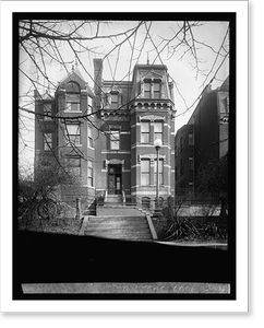 Vintage Americana Print - Washington, DC - 1447 Mass. Ave