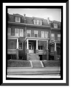 Historic Framed Print, 2722 Ontario Rd., [Washington, D.C.],  17-7/8" x 21-7/8"