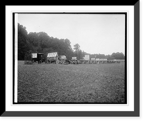 Historic Framed Print, Ford tractor demonstration - 7,  17-7/8" x 21-7/8"