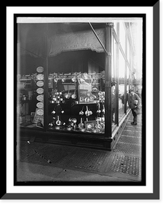 Historic Framed Print, Barber & Ross window, [Washington, D.C.],  17-7/8" x 21-7/8"