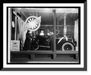 Historic Framed Print, Studebaker window,  17-7/8" x 21-7/8"