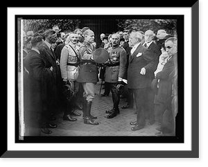 Historic Framed Print, Marshal Foch at Mt. Vernon, [Virginia] - 2,  17-7/8" x 21-7/8"