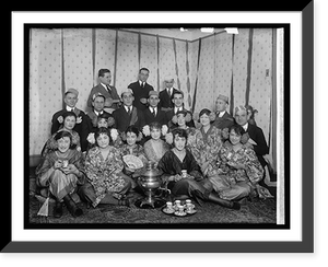 Historic Framed Print, Est[?] Fonor[?], off. group,  17-7/8" x 21-7/8"
