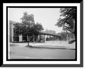 Historic Framed Print, Filling station, 17 & L, [Washington, D.C.],  17-7/8" x 21-7/8"