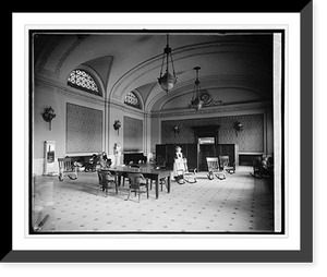 Historic Framed Print, Union Station, [Washington, D.C.], ladies waiting room,  17-7/8" x 21-7/8"