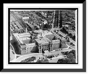 Aerial view of Library of Congress, Washington, D.C, Vintage Print