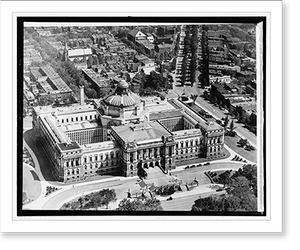 Antique Architecture - Washington, DC - Aerial view of Library