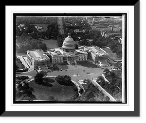Historic Framed Print, Capitol, [Washington, D.C.] from air,  17-7/8" x 21-7/8"