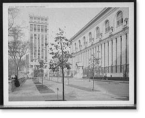 Vintage Building Photo - New York City - West court, New York Public
