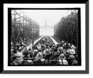 Virginia Shipbuilding Corp., Alexandria, Va. Launching of the Betsy Bell, Mar. 24, '19, Antique Print