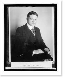 Historic Photo Print - Herbert Hoover - Antique Wall Decor Print