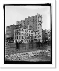 Historic Photo Print - Washington, DC - Corner 7th and F St., N.W