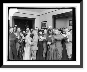Historic Framed Print, Dancing at a Service Club, World War I,  17-7/8" x 21-7/8"