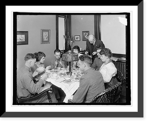 Historic Framed Print, Commission on training camp activity,  17-7/8" x 21-7/8"