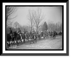 Historic Framed Print, General Kearney's funeral, 1912, F. Batt, 3rd F.A., Arlington Cemetery, [Virginia],  17-7/8" x 21-7/8"