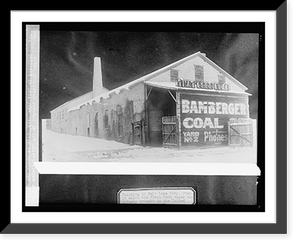 Historic Framed Print, Building in Salt Lake City, Utah in which the first beet sugar machinery brought to the,  17-7/8" x 21-7/8"