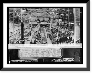 General interior view Oxnard, California, factory showing diffusion battery filter pre, Vintage Wall Art