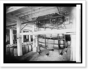 Historic Photo Print - Spiral gravity boiler conveyor for handling