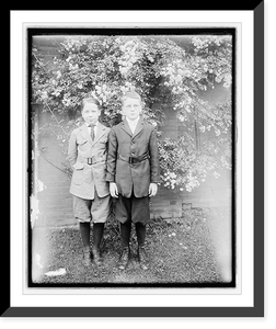 Historic Framed Print, [Two boys],  17-7/8" x 21-7/8"