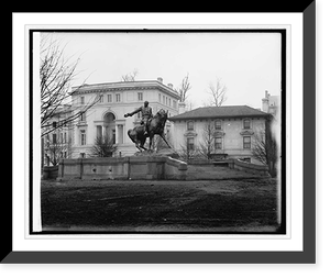 Antique Photo Print - Washington, DC - Sheridan Statue