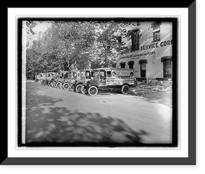 Historic Framed Print, Ford Motor Co., Manhattan Ldy.[Laundry] trucks,  17-7/8" x 21-7/8"