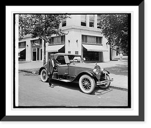 Historic Framed Print, Ford Motor Co., Lincoln Roadster,  17-7/8" x 21-7/8"