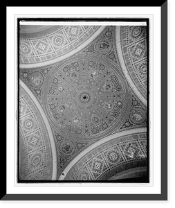 Historic Framed Print, Academy of Sciences ceiling,  17-7/8" x 21-7/8"