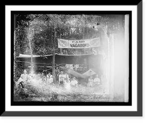 Historic Framed Print, Summer camps: Camp Vagabond,  17-7/8" x 21-7/8"